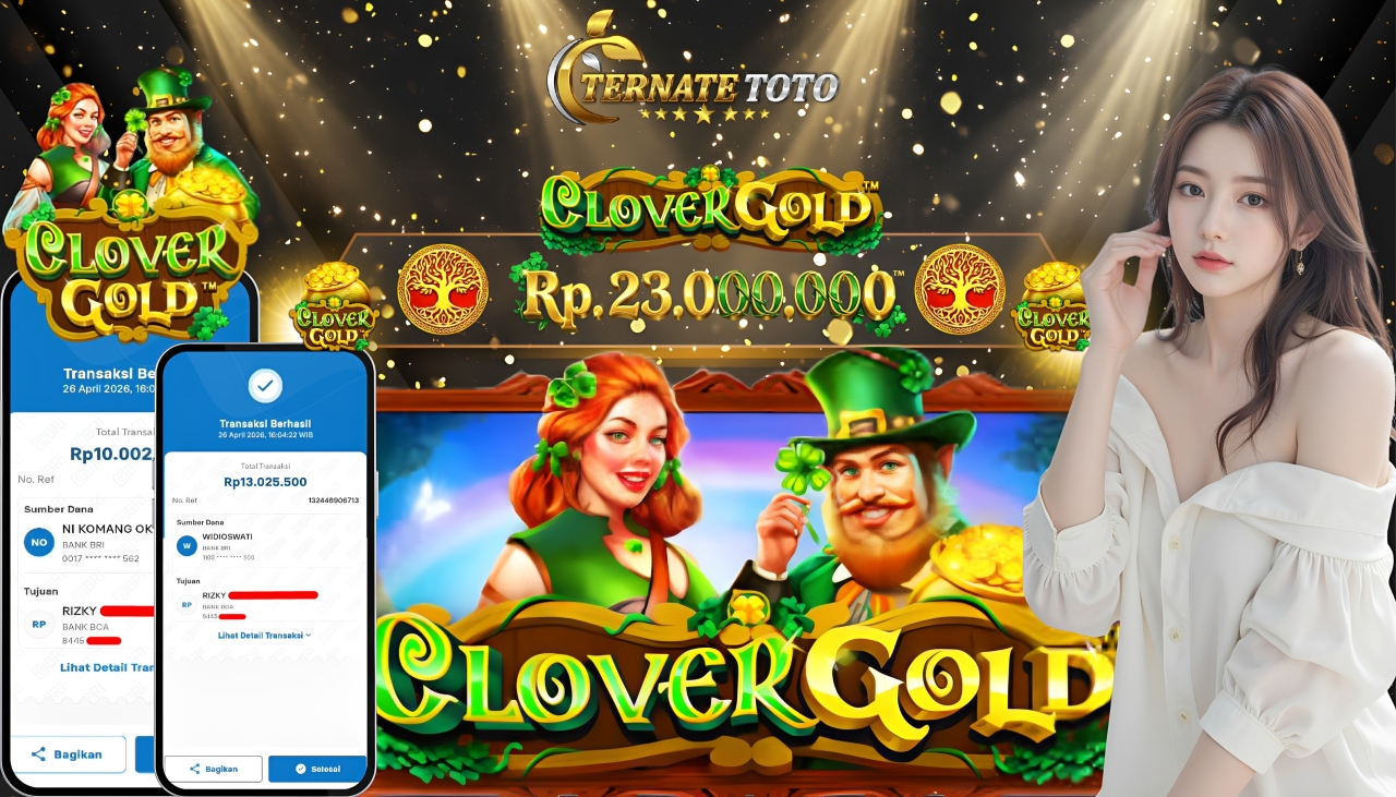TERNATETOTO - JACKPOT CLOVER GOLD Rp.23,000,000,-